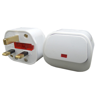 英标插头带开关UK英规13A带保险丝插头英式接线家用电源插头澳门