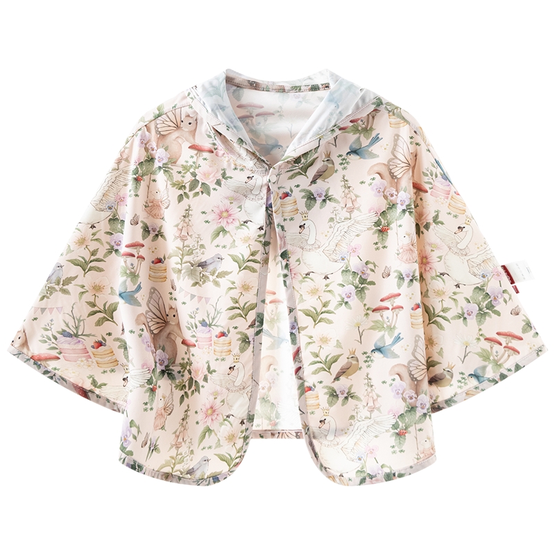 [夏蝉冰凌]aqpa爱帕婴儿防晒衣宝宝儿童防晒斗篷男女小月龄皮肤衣