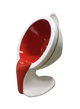 咖啡杯茶杯座椅创意休闲椅玻璃钢