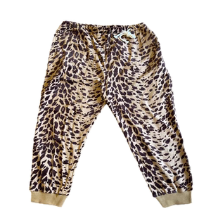 BTTJOB EDC LEOPARD FLOCKY TRACK PANTS 陈冠希运动裤#侧边绳