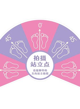 【强粘版】拍摄站立点定位贴