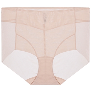 爱美丽内衣女春夏蕾丝网眼净痕高腰轻塑平角裤内裤女IM23BNA1