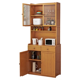 厨房碗柜餐边柜透气老式菜橱柜酒柜茶水柜储物收纳柜微波炉置物架