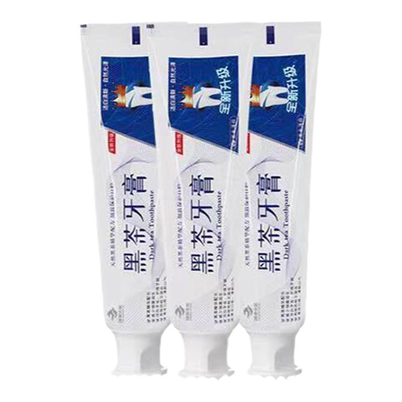 理想华莱黑茶牙膏天然植物黑茶配方茶爽薄荷型富含茶多酚洁白牙齿