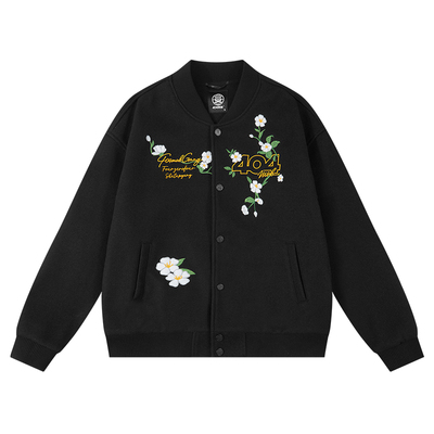 [鹭卓同款]404MOB茉莉刺绣棒球服