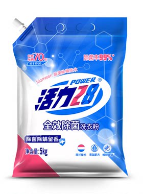 活力28除菌除螨洗衣粉5kg家庭装