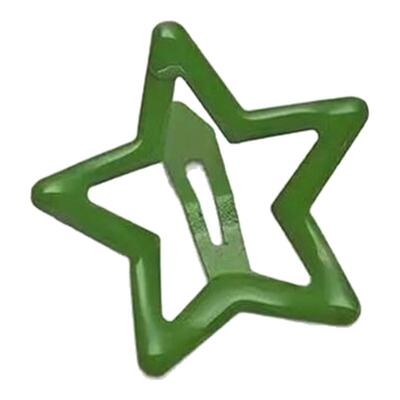 绿色星星发卡侧边星星可爱发夹