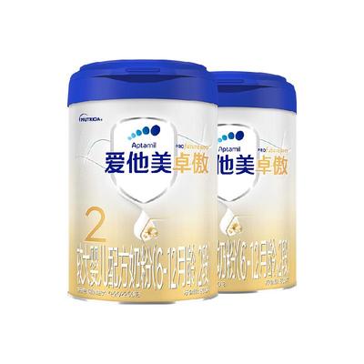 爱他美卓傲较大婴儿配方奶粉6-12月龄,2段800g*2罐