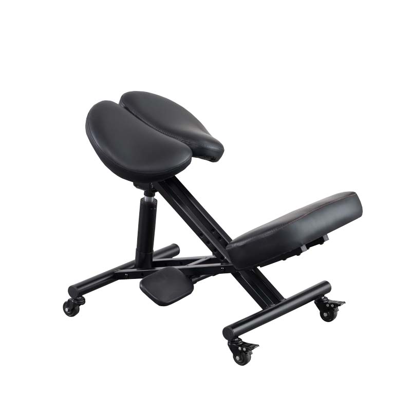 人体工学椅双瓣座垫电脑椅家用舒适久坐马鞍椅坐姿矫正跪椅可调节