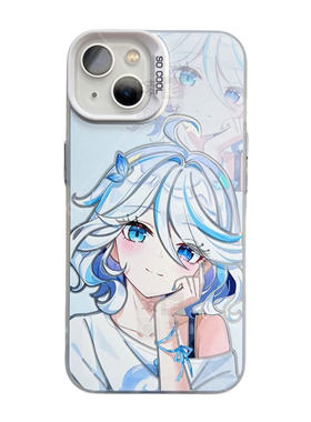原神手机壳芙宁娜少女彩银磁吸