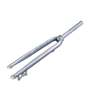 26/700C自行车毛坯硬叉碟刹C夹公路死飞直管28.6*198全铝轻量前叉