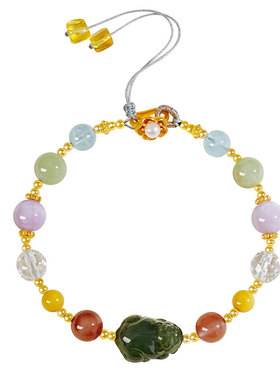 宫里上新天然正品水晶多宝手链