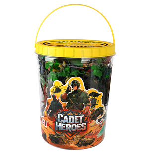 JEU旧义小兵人玩具套装军事模型玩具兵人坦克战略基地生日礼物