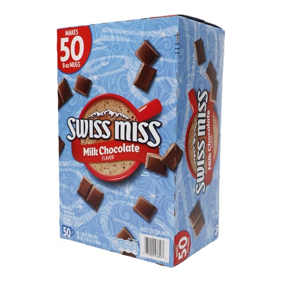 SWISSMISS瑞士小姐 牛奶朱古力粉即冲装1.95kg50包装奶香可可风味