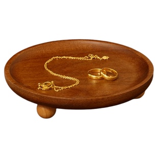 实木钥匙收纳托盘玄关摆件轻奢入户门口鞋柜桌面化妆品香水置物架