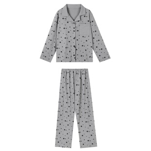 秋冬韩版ins甜美德绒简约长袖睡衣女日系可爱保暖宽松家居服套装