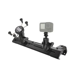 RAM牧马人手机支架 适配JL 4xe中控集成导轨多设备相机对讲机支架