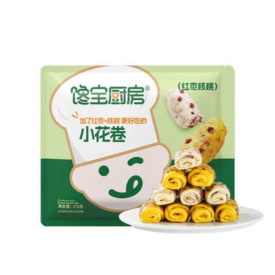 儿童红枣核桃馒头卷无添加糖