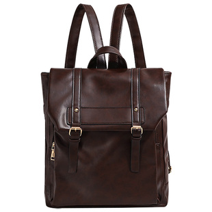 高级感小众双肩包皮质大容量学生上班通勤电脑背包2025新款女书包