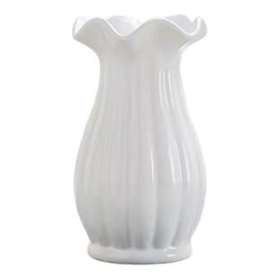小清新北欧花瓶白色陶瓷花器干花插花壶现代简约餐桌创意客厅摆件