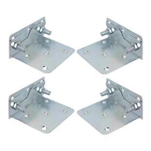 床五金配件铰链重型连接件加厚固定大床扣铰实木家具角码螺丝挂钩