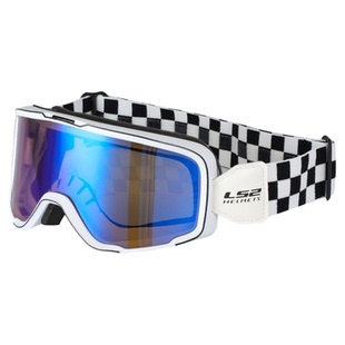 LS2原厂风镜帽檐面巾复古越野头盔风镜骑行机车防风沙头盔护目镜