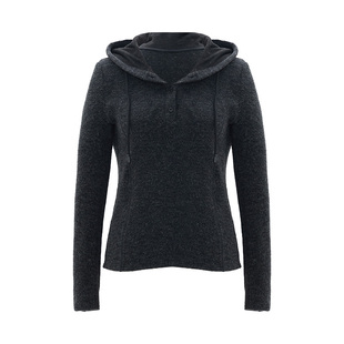 IAmMIX27秋冬连帽针织衫女短款软糯绒感保暖简约休闲百搭套头毛衫