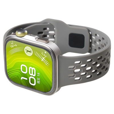 适用华为watchfit4pro手表带fit4手环双反扣透气硅胶腕表带fit3运动智能手环新款女生夏季透气高级配件