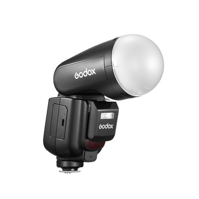 Godox神牛V1专业圆头闪光灯V100
