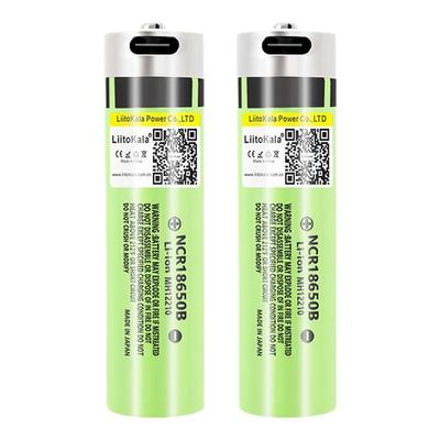 liitokala  NCR18650B 18650 3400mAh 锂电池 3.7V强光手电筒用