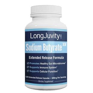 美国原装LongJuvity Labs缓释丁酸钠盐丁酸钠Sodium Butyrate