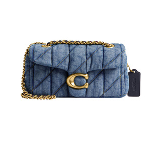 【自营】COACH/蔻驰Tabby20链条包腋下包女包丹宁牛仔布单肩包