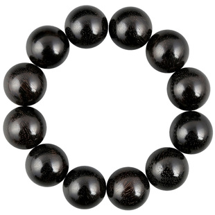 青陌 阴沉铁梨木古沉木乌木佛珠手串男女2.0老料铁力木纯手工文玩