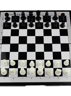磁性国际象棋儿童学生黑白成人