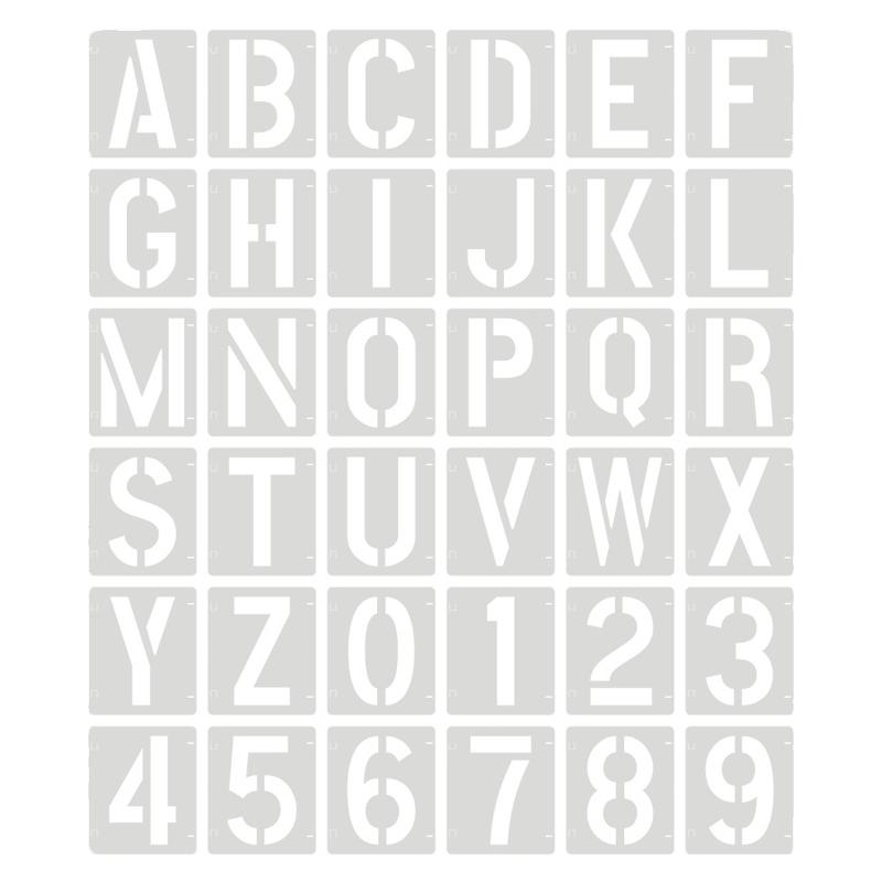 镂空绘画模板英文字母数字
