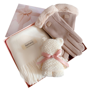 生日礼物女生闺蜜朋友实用的围巾送妈妈长辈员工伴手礼元旦新年会