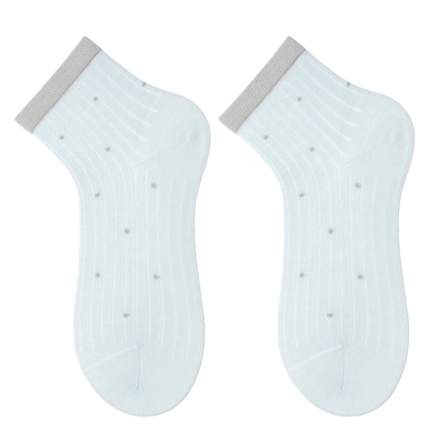 袜子女波点短袜春夏轻薄透气棉袜
