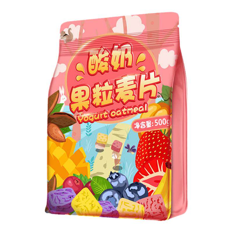 谷物粮园酸奶果粒麦片开袋即食