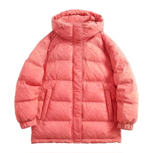 女童中长款连帽羽绒服2025秋冬新款儿童厚实保暖过冬白鸭绒外套