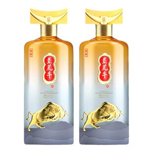 15年窖藏红高粱原浆老酒52度垦荒牛大曲清香型白酒礼盒装纯粮食酒