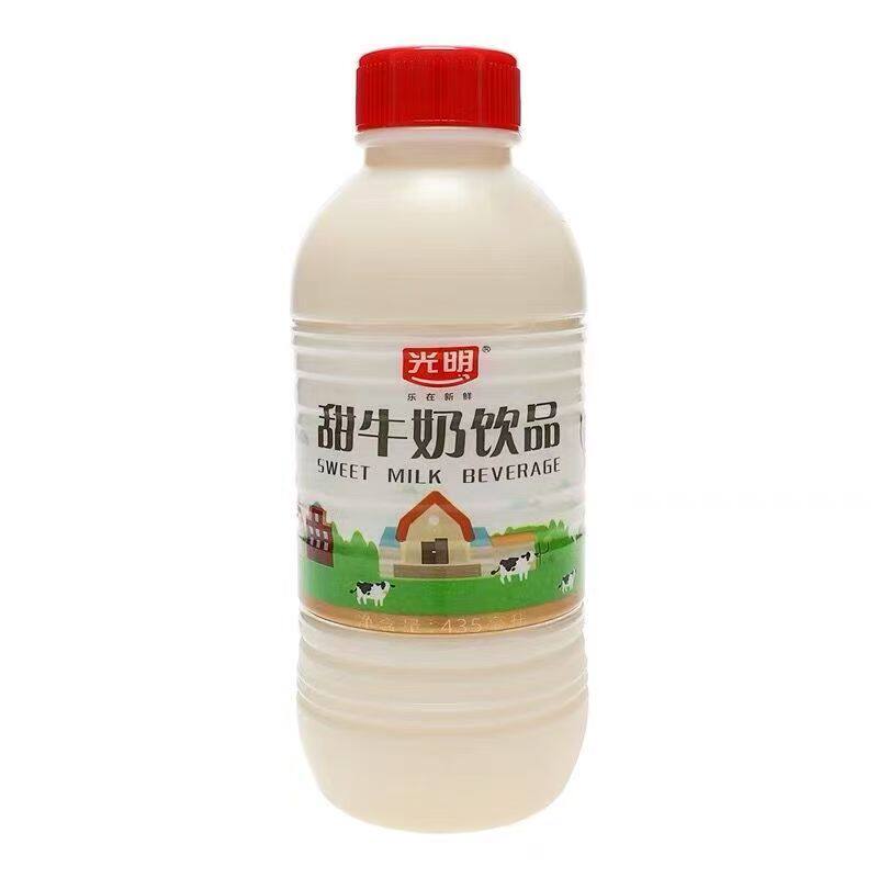 光明甜牛奶435ml*12瓶装早餐奶