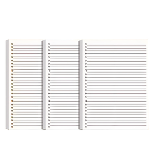 通用活页替芯b5活页芯a5笔记本a4横线空白方格网格英语作文单词错题本子康奈尔内页26孔考研专用可拆卸替换纸