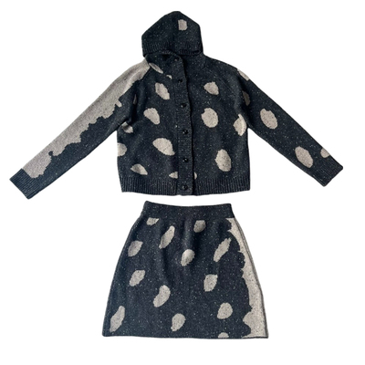 Studio1till8波点提花针织套装