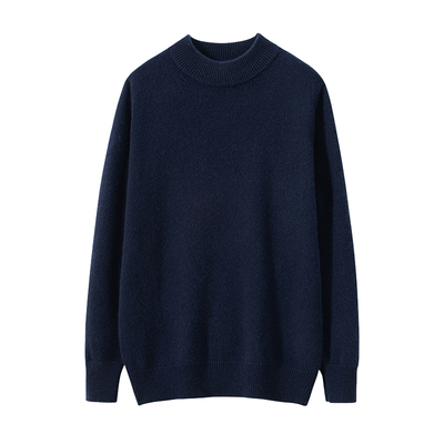 加厚半高领100％纯羊毛衫毛衣冬