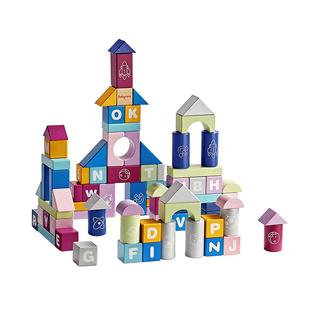 babycare婴幼儿宝宝积木益智拼装玩具木制无异味儿童礼物早教启蒙