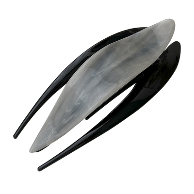 AM1013灰水墨流体感醋酸燕尾夹