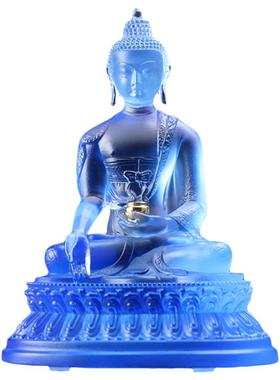 台湾古法琉璃药师佛七佛佛像密宗