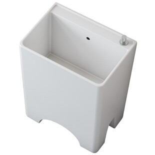 加高60cm四脚洗拖把池阳台陶瓷大号加深拖布池自由排污接三通