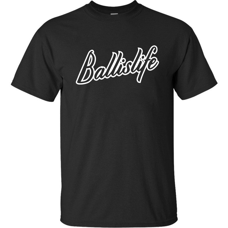 新欧美式ballislife篮球短袖t恤休闲运动训练服半袖体恤纯棉圆领