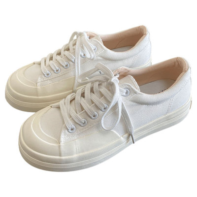 经典低帮时尚潮流厚底透气帆布鞋